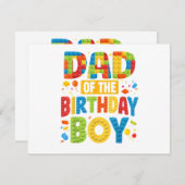 Birthday Party Dad Informatiekaartje (Voorkant / Achterkant)