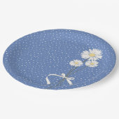 Birthday party daisy bouquet en stippen paper bord (Gekanteld)