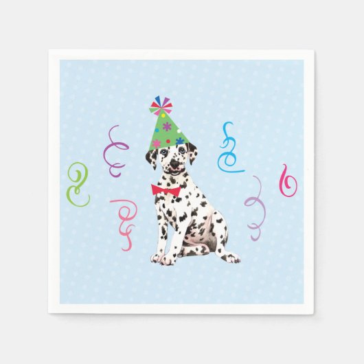 Birthday Party Dalmatian Napkins Servet (Voorkant)