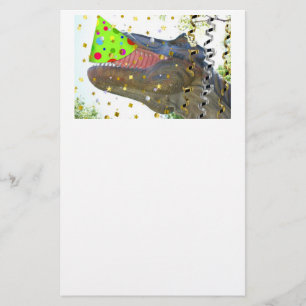 Birthday Party Dinosaur Briefpapier