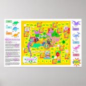 Birthday Party Dinosaurs Game Poster (Voorkant)