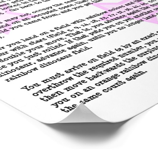 Birthday Party Dinosaurs Game Poster (Hoek)