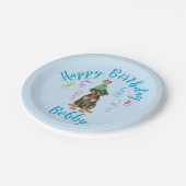 Birthday Party Doberman Paper Borden Papieren Bordje (Gekanteld)