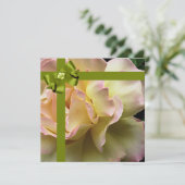 Birthday Party Elegant Roos Invitation Kaart (Staand voorkant)