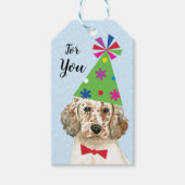 Birthday Party English Setter Gift Labels Cadeaulabel (Voorkant)