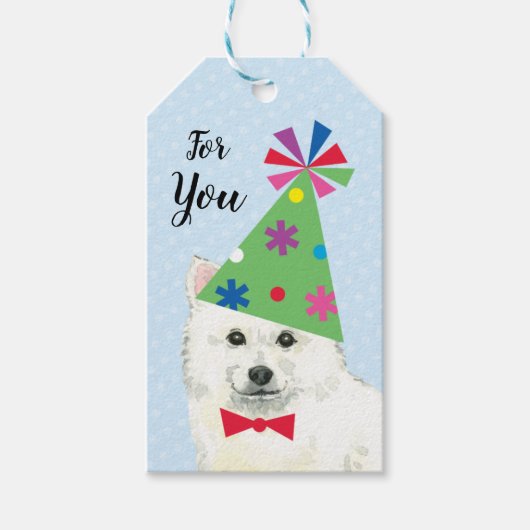 Birthday Party Eskie Cadeaulabel (Voorkant)