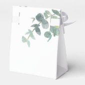 Birthday Party eucalyptus greenery white dankjewel Bedankdoosjes (Achterkant)