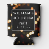 Birthday Party Favor Modern Typografie Blikjeskoeler (Voorkant)