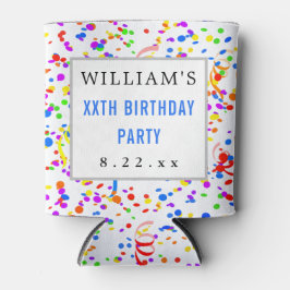 Birthday Party Favor Modern Typografie Blikjeskoeler