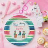 Birthday Party Fiesta Nacho Gemiddelde Cactus Pots Papieren Bordje (Feest)