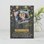 Birthday Party Flat Invitation Kaart, formaat: 5 x Kaart (Staand voorkant)