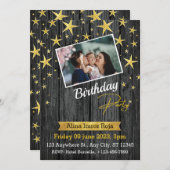 Birthday Party Flat Invitation Kaart, formaat: 5 x Kaart (Voorkant / Achterkant)