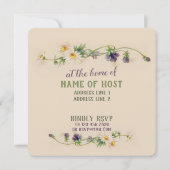 Birthday party Floral garland CC1057 Kaart (Achterkant)