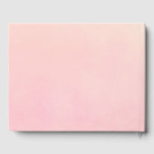 Birthday party florals white peach roze zomer gastenboek (Achterkant)