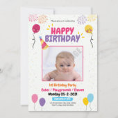 Birthday Party Flyer | Uitnodiging (Voorkant)
