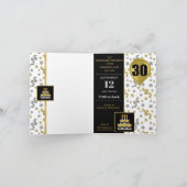 Birthday Party for 30th Black and Gold any person (Binnen)