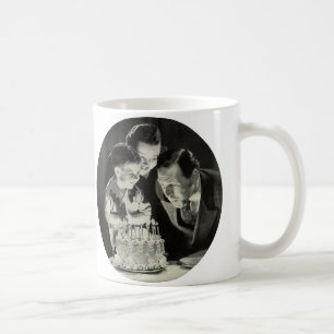 Birthday Party for Dad with Cake Koffiemok