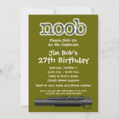 Birthday Party - Funny Noob Gamer Kaart (Voorkant)