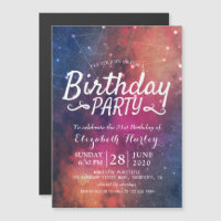 Birthday Party Galaxy Stars Nebula Constellations
