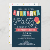 Birthday Party | Geboortedag Kaart (Voorkant / Achterkant)