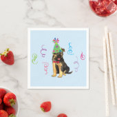 Birthday Party German Shepherd Napkins Servet (Insitu)