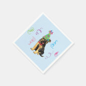 Birthday Party German Shepherd Napkins Servet (Hoek)