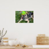 Birthday Party German Shepherd Poster (Keuken)