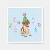 Birthday Party German Shorthaired Pointer Servet (Voorkant)