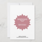 Birthday Party Glam Sparkle Glitz Roos 25th Kaart (Achterkant)