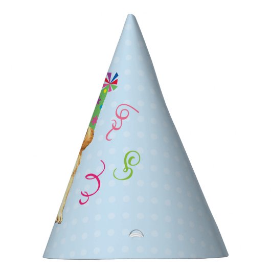 Birthday Party Golden Retriever Feesthoedjes (Rechts)