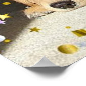Birthday Party Golden Retriever Poster (Hoek)