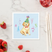 Birthday Party Golden Retriever Servet (Insitu)
