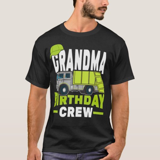Birthday Party Grandma Birthday Crew T-shirt (Voorkant)