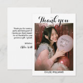 Birthday party Hartelijk dank Bedankkaart (Voorkant / Achterkant)