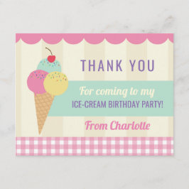 Birthday Party Hartelijk dank Je nodigt creditcard Bedankkaart