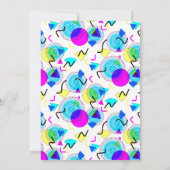 Birthday Party, helderkleurig Kaart (Achterkant)