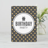 Birthday Party Holiday Card Feestdagenkaart (Staand voorkant)