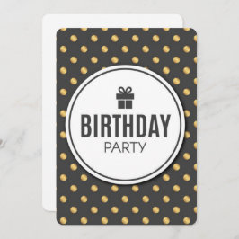 Birthday Party Holiday Card Feestdagenkaart