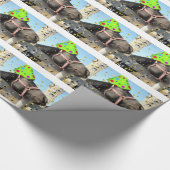 Birthday Party Horse Cadeaupapier (Hoek)