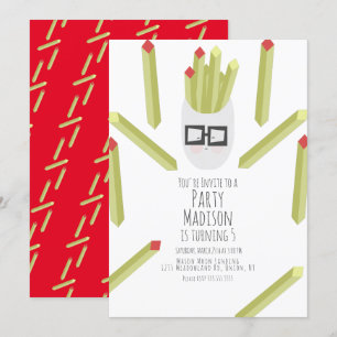 Birthday Party in Cute Fries Restaurant Kaart