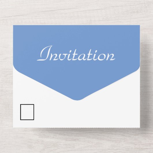 Birthday party in één uitnodiging (Achterkant)