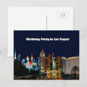 Birthday Party in Las Vegas Briefkaart (Voorkant / Achterkant)