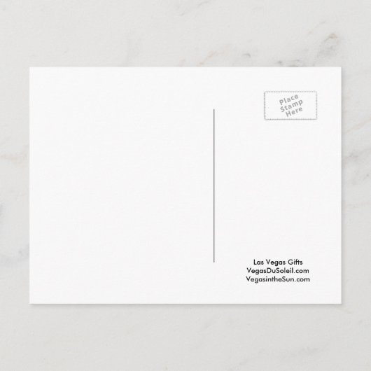 Birthday Party in Las Vegas Briefkaart (Achterkant)