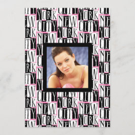 Birthday Party in New York City Photo Template Kaart