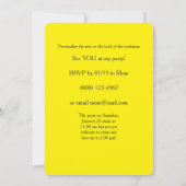 Birthday Party in the park nodigde uit Kaart (Achterkant)