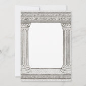 Birthday Party Investition with Ancient Rome Theme Kaart (Achterkant)