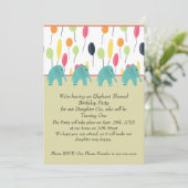 Birthday Party Invision for Daughter Turning One Kaart (Staand voorkant)