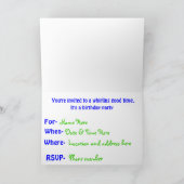 Birthday Party Invitation (Binnen)