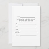 Birthday Party Invitation Airplane Ticket Spoof P Kaart (Achterkant)