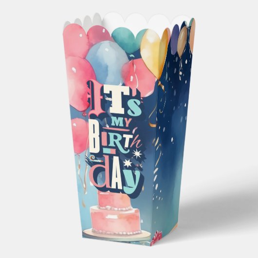 Birthday Party Invitation Bedankdoosjes (Voorkant)